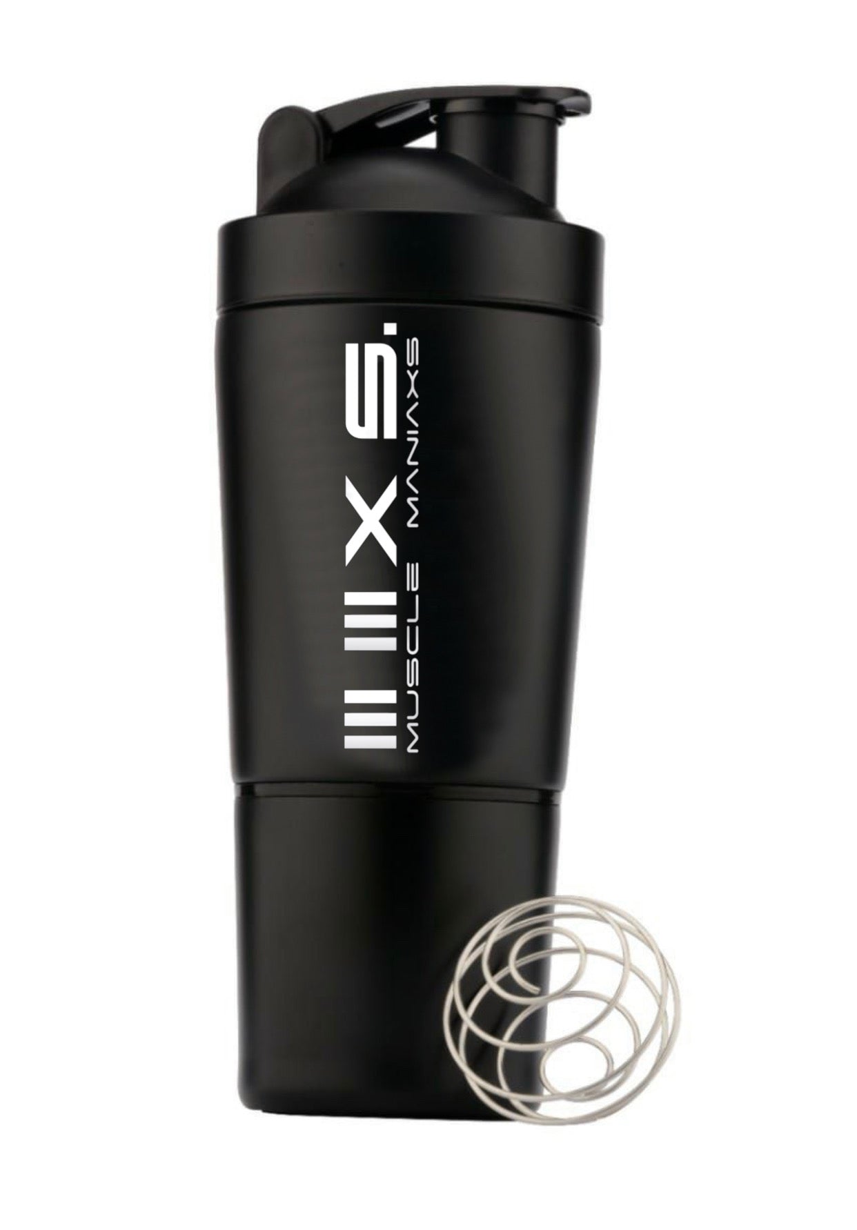 HARD STEEL SHAKER WITH DEDICATED COMPARTMENT